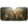 Joyful Husky Golden Retriever Dogs Forest Mountain Adventure - Wildlife Lover Gift Car Sunshade - 3