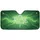 Translucent White Maple Leaf Luminous Green Swirl Smoke Cloud Car Sunshade - 3