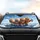 Fluffy Surprised Persian Cats Golden Eyes Bow Ties Sky Journey - Cat Lover Car Accessory Gift Car Sunshade - 4