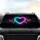 Glowing Hearts Ethereal Mist Light Trails Cosmic Dust Starlight - Luminous Car Decor Gift Car Sunshade - 4