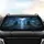 Rain-Slicked Apocalyptic City Street Lightning Storm - Desolation Scene Gift Car Sunshade - 4