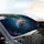 Swimming Sea Turtle Ocean Current - Oceanic Wildlife Lover Gift for Marine Life Admirer Car Sunshade - 6