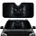 Black Cat Luminous White Eyes Whiskers Dark Mist Cosmic Background - Cat Lover Gift Car Sunshade - 1