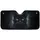Black Cat Luminous White Eyes Whiskers Dark Mist Cosmic Background - Cat Lover Gift Car Sunshade - 3