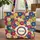 Personalized Storybook Crocheted Flowers Wreath - Everyday Lifestyle Gift Quilted Tote Bag - 1