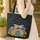 Ornate Dragonfly Calendula Cornflowers Bluebells - Nature Lover Gift Quilted Tote Bag - 4