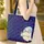 Ghost With Glasses Beanie Holding Star Name - Star Moon Night Sky Everyday Carryall Quilted Tote Bag - 4
