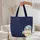 Ghost With Glasses Beanie Holding Star Name - Star Moon Night Sky Everyday Carryall Quilted Tote Bag - 5