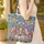 Western Interlocking Horse Heads Mosaic Equestrian Gift for Rider Quilted Tote Bag - 4