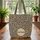 Leopard Spots Circular Medallion Name - Travel Essentials Quilted Tote Bag - 3