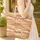 Sandstone Cliff Desert Rock Medallion Western Lifestyle Gift Quilted Tote Bag - 4
