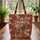Personalized Cowgirl Horse Lush Roses - Western Riding Enthusiast Gift Quilted Tote Bag - 3