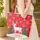 White Deer Snowdrift Pine Trees Snowflakes Christmas Holiday Gift for Winter Celebration Quilted Tote Bag - 4