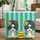 Sunglasses Floral Hair Female Busts Pearl Border Stripes - Fashion Accessory Gift Quilted Tote Bag - 1