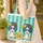 Sunglasses Floral Hair Female Busts Pearl Border Stripes - Fashion Accessory Gift Quilted Tote Bag - 4