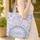 Bohemian Folk Art Paisley Floral Diamond Scalloped Medallion - Everyday Boho Lifestyle Gift Quilted Tote Bag - 4
