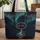 Treble Clef Musical Notes Personalized Name - Music Lover Everyday Gift Quilted Tote Bag - 1