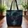 Treble Clef Musical Notes Personalized Name - Music Lover Everyday Gift Quilted Tote Bag - 3