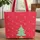 Christmas Tree Golden Stars Snowflakes - Christmas Gift for Family Quilted Tote Bag - 1