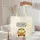 Yellow School Bus Heart Windows Scattered Triangles - School Day Essentials for Students Quilted Tote Bag - 5