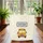 Yellow School Bus Heart Windows Scattered Triangles - School Day Essentials for Students Quilted Tote Bag - 3