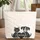 Cat Dog Scattered Paw Prints Hearts Heart Cartouche - Pet Lover Everyday Tote Gift Quilted Tote Bag - 1