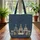 Teepees Diamonds Zigzags Arrowheads Personalized - Everyday Travel Gift Quilted Tote Bag - 3