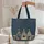 Teepees Diamonds Zigzags Arrowheads Personalized - Everyday Travel Gift Quilted Tote Bag - 5