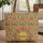 Indian Chintz Floral Medallion Flowers Leaves Branches - Everyday Tote Quilted Tote Bag - 1