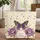 Ornate Butterfly Purple Roses Floral Wreath - Nature Lover Everyday Carryall Quilted Tote Bag - 1
