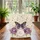 Ornate Butterfly Purple Roses Floral Wreath - Nature Lover Everyday Carryall Quilted Tote Bag - 3