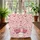 Pink Camper Van Red Roses Hearts Gingham Squares Travel Enthusiast Gift for Girls Quilted Tote Bag - 3