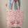 Pink Camper Van Red Roses Hearts Gingham Squares Travel Enthusiast Gift for Girls Quilted Tote Bag - 6