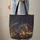 Regal Dragon Ancient Book Night Sky Wildflower - Fantasy Lover Gift Storybook Fan Quilted Tote Bag - 6