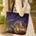 Regal Dragon Ancient Book Night Sky Wildflower - Fantasy Lover Gift Storybook Fan Quilted Tote Bag - 4