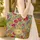Vintage Chinoiserie Peacock Exotic Birds Flowering Branches - Wildlife Lover Gift Quilted Tote Bag - 4