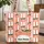 Peaches Apricots Leaves Red Stripes - Peach Lovers Gift Quilted Tote Bag - 1