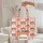 Peaches Apricots Leaves Red Stripes - Peach Lovers Gift Quilted Tote Bag - 5