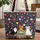 Three Cats Colorful Flowers Field - Cat Lover Everyday Carryall Quilted Tote Bag - 1