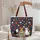 Three Cats Colorful Flowers Field - Cat Lover Everyday Carryall Quilted Tote Bag - 5