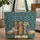 Ornate Book Spines Butterflies - Personalized Gift for Book Lovers Quilted Tote Bag - 1