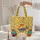 Folk Art Patchwork Chickens Floral Wreath Personalized - Farmhouse Decor Gift Quilted Tote Bag - 5