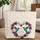 Lavender Blush Floral Hummingbird Rose Heart Frame - Nature Lover Gift Quilted Tote Bag - 1