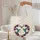Lavender Blush Floral Hummingbird Rose Heart Frame - Nature Lover Gift Quilted Tote Bag - 5