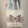 Ornate Butterfly Leaves Floral Wreath Fabric Roses - Everyday Carryall Gift Quilted Tote Bag - 6