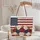 American Flag Roses Personalized Name - Independence Day Gift Quilted Tote Bag - 5