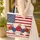 American Flag Roses Personalized Name - Independence Day Gift Quilted Tote Bag - 4