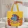 Three Horse Heads Colorful Manes Wooden Name Sign Golden Swirls - Horse Lover Gift Quilted Tote Bag - 5