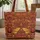 Stylized Bees Organic Swirls Name Plaque - Everyday Gift for Bee Lovers Quilted Tote Bag - 1