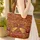 Stylized Bees Organic Swirls Name Plaque - Everyday Gift for Bee Lovers Quilted Tote Bag - 4